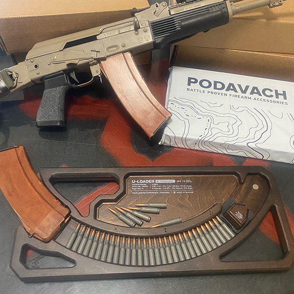 Podavach AK 47/74 AR 15 MAGAZINE SPEED LOADER - NATURAL